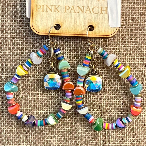 Pink Panache Jewelry - Pink Panache Multicolor Beaded Earrings